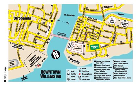 willemstad curacao walking tour map.